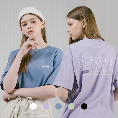 韓国公式ブランド Wyseml 高レビュー 満足度最高 ワンポイントロゴtシャツ 5色 お洒落さんは流行を先取り 通販 Lineポイント最大get Lineショッピング