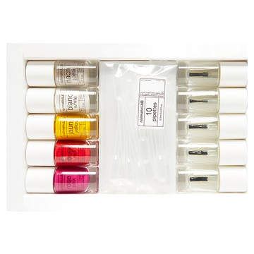 nailmatic LAB 法式成人指彩DIY任意玩 Set 巴黎玫瑰粉套組 植物萃取  5色調色基色顏料 + 5瓶空玻璃瓶 + 10支吸管吸器 + 5張標籤註記貼紙 + 1本小冊子  1組