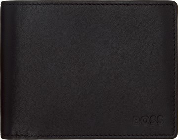 BOSS 黑色 Embossed-Logo Coin 钱包