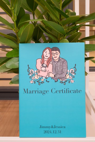 全客製化 婚禮書約&書約夾組 似顏繪 にがおえ