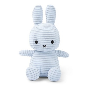 24H出貨 BON TON TOYS 米菲兔ECO燈芯絨填充玩偶23cm-冰藍
