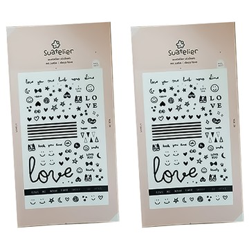 Suatelier Design JR 美甲貼 冬季戀人美甲貼紙  1060  2組