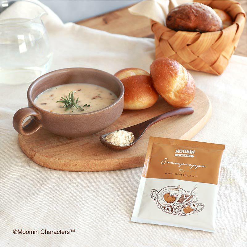ムーミンテーブル 北欧スープ MOOMIN ギフトサーモン エビ ほうれん草 チーズ キノコ えんどう豆 ポタージュ