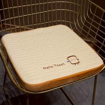 夏季小動物冰絲涼感海綿坐墊 柔軟海綿 外套可拆洗  40 x 40 x 4cm  吐司