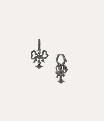 Vivienne Westwood Florindella Earrings -Ruthenium-silver-night-crystal -Ruthenium-silver-night-crystal Women