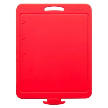 sillymann 可摺疊矽膠砧板 WSK302  大(26.4 x 42.4 x 0.46cm)  透明紅色  1個