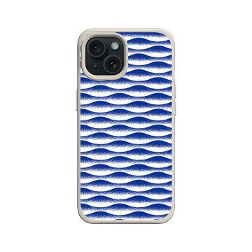 iPhone 15 SolidX 貝殼灰 - Ocean Collection: Let's Sea 海洋系列：一路向海 - 海波交響（風起）