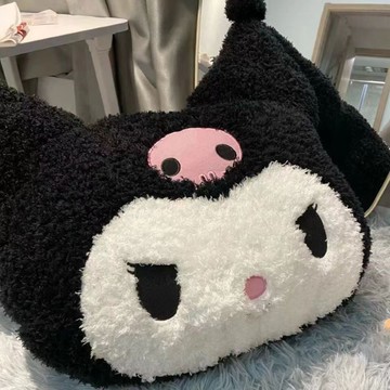 臺灣現/🎀抱枕 坐墊 靠枕庫洛米抱枕公仔玩偶靠枕牀頭靠墊女生睡覺抱大靠背尺寸含耳朵