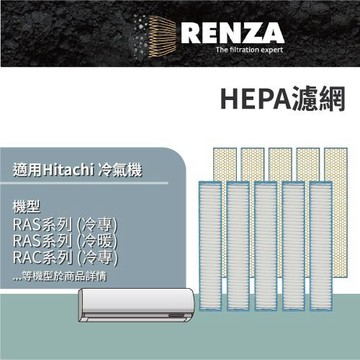 適用 Hitachi 日立 RAS系列 RAC系列 RAM系列 冷專 冷暖 冷氣機 HEPA 奈米銀濾網 濾芯 濾心
