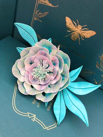 客制 天然真絲漸變春仔花纏花 髮箍 髮夾 髮簪 胸針