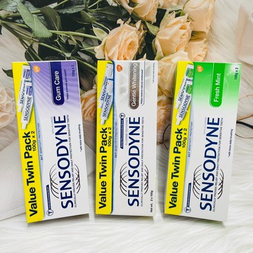 SENSODYNE 清新薄荷/牙齦護理/溫和亮白 牙膏100g*2入 超值組合｜全店$199免運