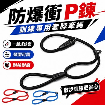 【台灣出貨】寵物牽引繩｜訓練繩｜專業寵物牽繩｜防爆衝P鍊｜寵物訓練繩｜P鏈安全耐用｜專業訓犬牽繩｜牽狗繩