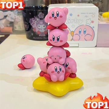 下殺價 星之卡比 疊疊樂 10粒 +星星 可愛 裝飾 擺件 工藝品 生日禮物 週邊 玩具