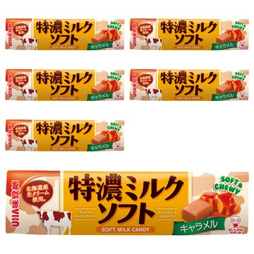 UHA 味覺糖 特濃焦糖味軟糖  50g  6條