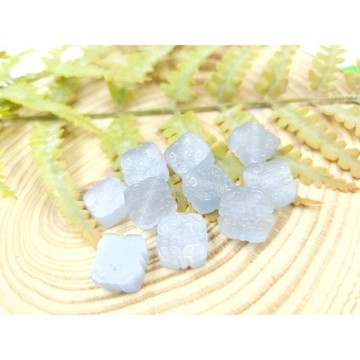 透膏石四方如意 水晶串珠材料aaa08