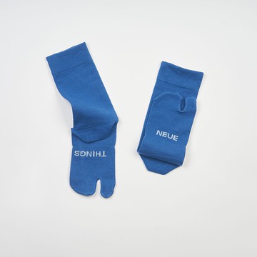 Tabi socks匹馬棉兩趾襪素色系列-孔雀藍
