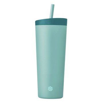 Blender Bottle Tumbler 2合1雙飲口不鏽鋼吸管杯 24oz  曙光碧影  710ml  1個  710ml