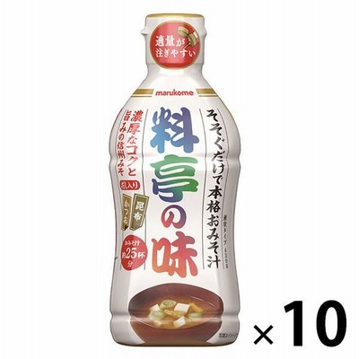 マルコメマルコメ 液みそ 料亭の味 430g 10本