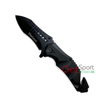 Horizon披荊斬棘黑化野營折疊刀(Hunter Knife/隨身刀具/野外工具/求生/GetSport)