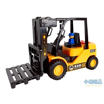 正版 台灣好車隊-大型堆高機 (附電池) 台灣配音 磨輪車 ST安全玩具【小胡玩具(電子發票)】