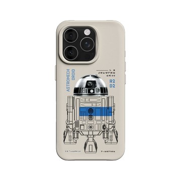 iPhone 16 Pro SolidX 貝殼灰 - 迪士尼-星際大戰 Star Wars - 星際大戰 – R2-D2 結構圖