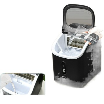 制冰機商用奶茶店小型酒吧25kg迷你全自動家用方冰塊制作機器2024【北歐家居生活】