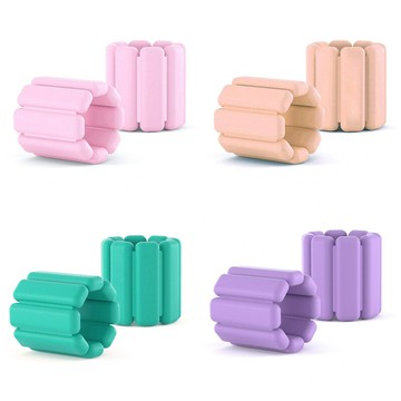 健腹神器 健腹器材 運動健身 腹肌鍛煉熱銷負重手環運動硅膠1-2-3千克跑步腿環瑜伽健身2磅4磅1磅