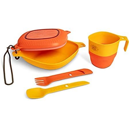 UCO 6-Piece Camping Mess Kit with Bowl, Plate, Camp Cup, and Switch Spork U