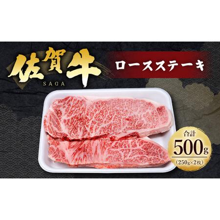 ふるさと納税 19-02 佐賀牛 ロース ステーキ 250g×2枚 500g 牛肉 佐賀県鳥栖市