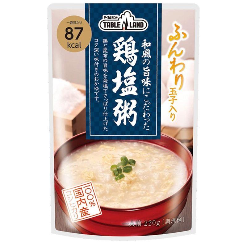 丸善食品工業 テーブルランド 和風の旨みにこだわった 鶏塩粥 220g ×12個