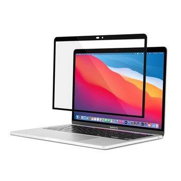 Moshi iVisor XT 無氣泡易安裝亮面螢幕保護貼 For MacBook Pro/Air 13-黑