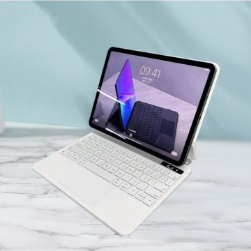 新款M19適用iPadAir6平板妙控鍵盤懸浮磁吸式藍牙連接PU皮保護殼