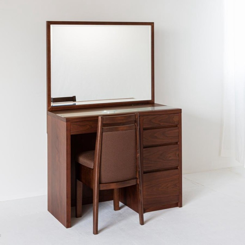 アダージョ チェスト120セット 4色 一面鏡ワイドミラーホテル