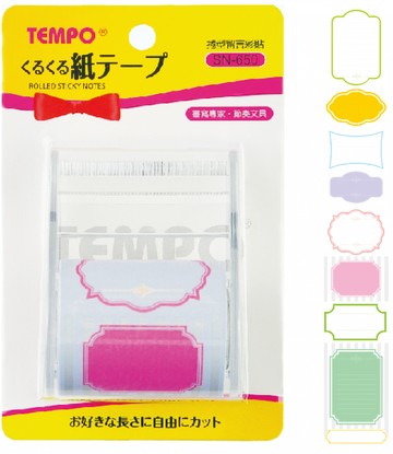 【文具通】TEMPO 節奏 螢光 花漾 留言 彩格 點點 紙膠帶 SN-65 另售補充內帶 F5010389【APP滿額下單10%點數(單一帳號最高1000點)】4/30止