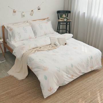 BUHO 布歐 萊賽爾寢具3件組 台灣製  清風搖綠  兩用被套 + 枕套 2個  King Size(240 x 210cm)