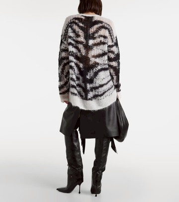 Stella McCartney Zebra-print wool-blend sweater