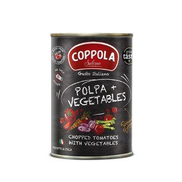其他醬料 Coppola 天然無鹽綜合蔬菜切丁番茄基底醬 400g