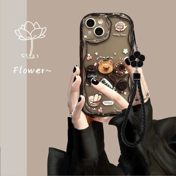 卡通小熊適用蘋果17手機殼iPhone16promax保護套15簡約14網紅13新款仙女12可愛air高級感小眾全包防摔plus軟