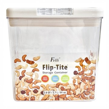 Felli 飛綠 易百拉長型密封罐 SAN材質 台灣生產  1個容器及相配的蓋子  1個