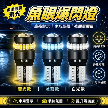 【一朵花 蝦皮挑戰最低價】T10高品質 LED 爆亮魚眼 車燈 無極解碼 示寬燈 燈泡 日行燈 室內燈 汽車機車 定位燈