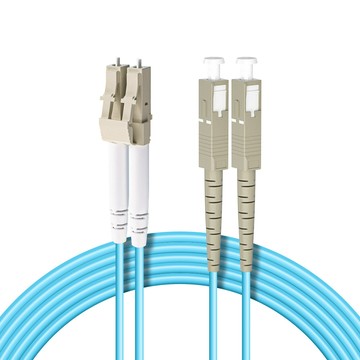 台灣霓虹 電信級LC-SC多模10G雙芯OM3光纖跳線3米