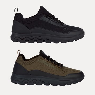 【GEOX】男鞋 休閒鞋  SPHERICA™ 襪套式零衝擊避震運動鞋 2色