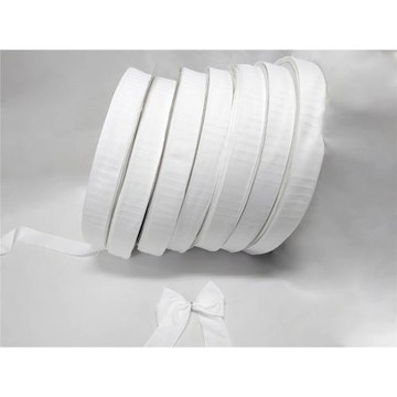 【整箱販售】幾何圖織帶38MM(1-1/2英吋寬)純白/白色/緞帶批發/緞帶/無染色/蝴蝶結/緞帶王