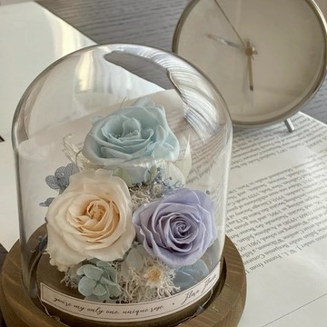 【Flora Flower】迷你款永生花夜燈-復古色