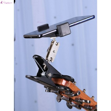 夾子支架拍照橫豎防滑吉他琴頭手機夾旋轉自拍通用卡扣式攝影架