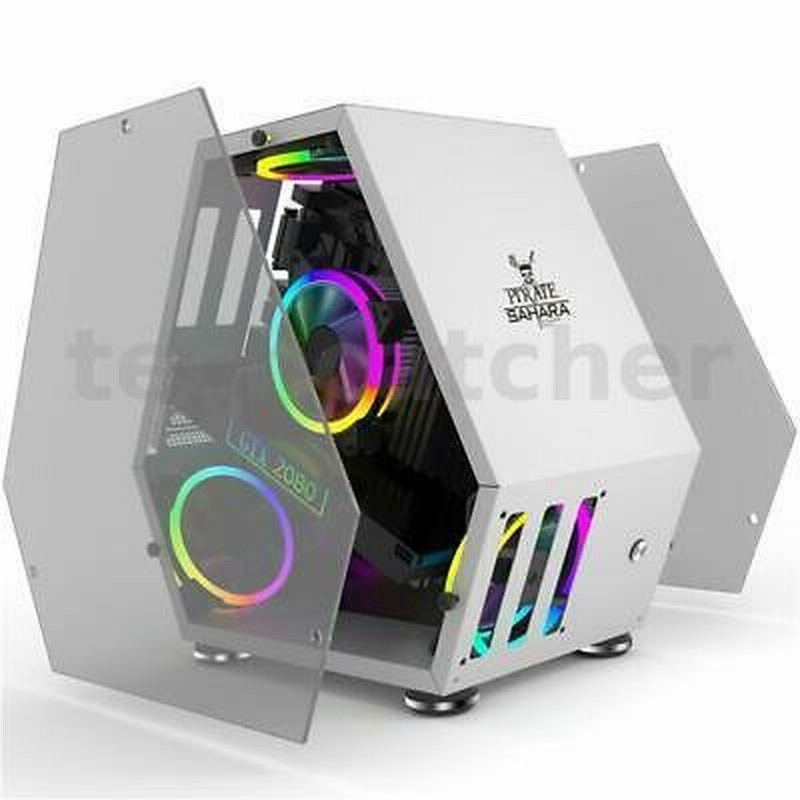 サハラモンスターコンピュータゲームPCケースタワーM-ATX /マイクロITX