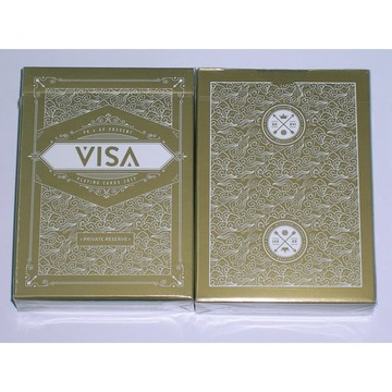 【USPCC 撲克】撲克 VISA PRIVATE RESERVE 金色 PLAYING CARDS-S102936
