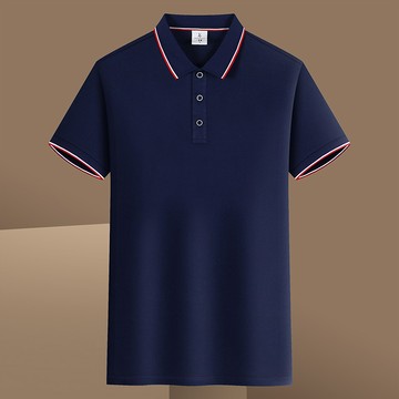 【M-5XL大尺碼🔥】 夏季冰絲POLO衫 翻領短袖 商務休閒 輕奢精紡棉 撞色設計 涼感透氣 通勤首選