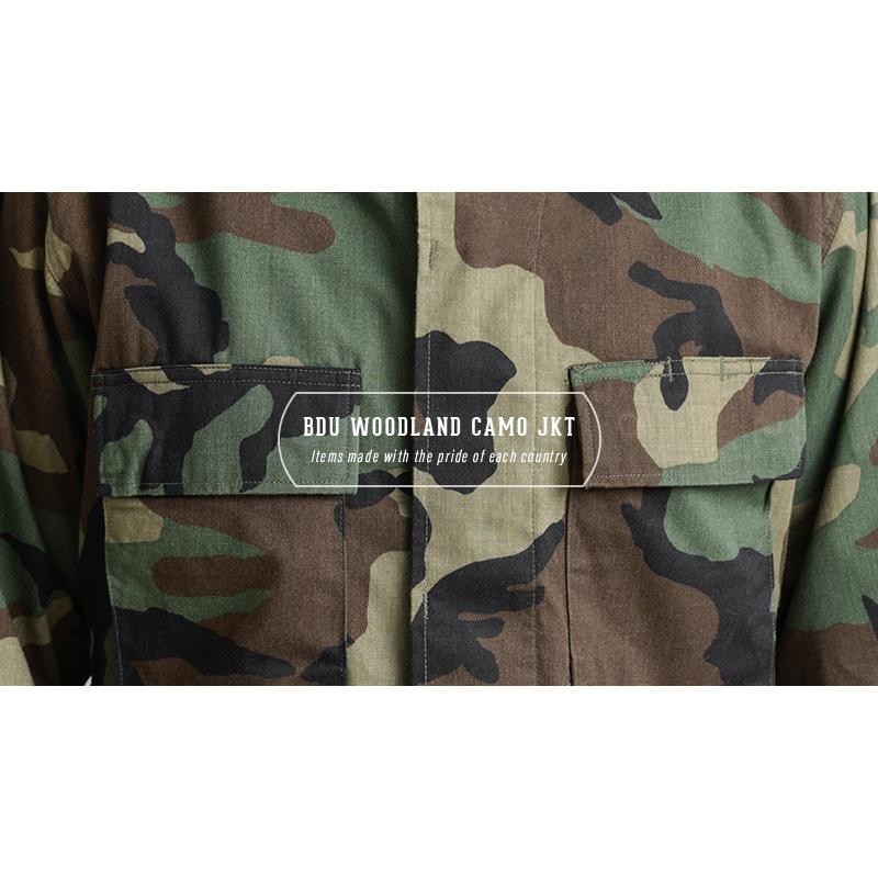 MILITARY 実物 USED 米軍 BDU WOODLAND CAMO ジャケット 後期型