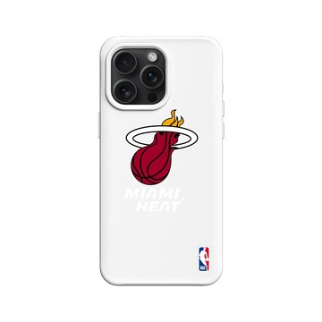 iPhone 15 Pro Max SolidX 白 - NBA - Logo-邁阿密熱火 Miami Heat - Light